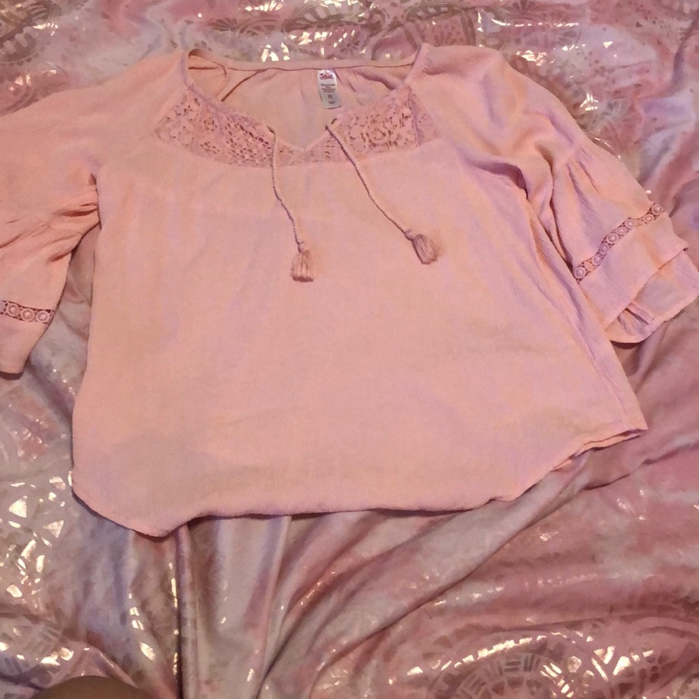 pink blouse